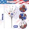 8 Pcs Patriotic Artificial Flowers 16.9in 4th of July Berry Stems Red White Blue Glitter Star Pip Berry Picks for Independence Day Wedding Home Table Centerpiece Décor